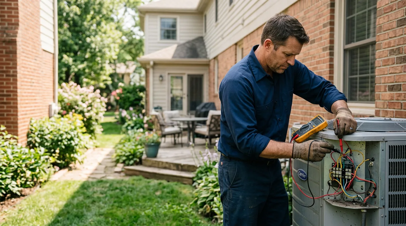 HVAC technician working near Picture Rocks, PA